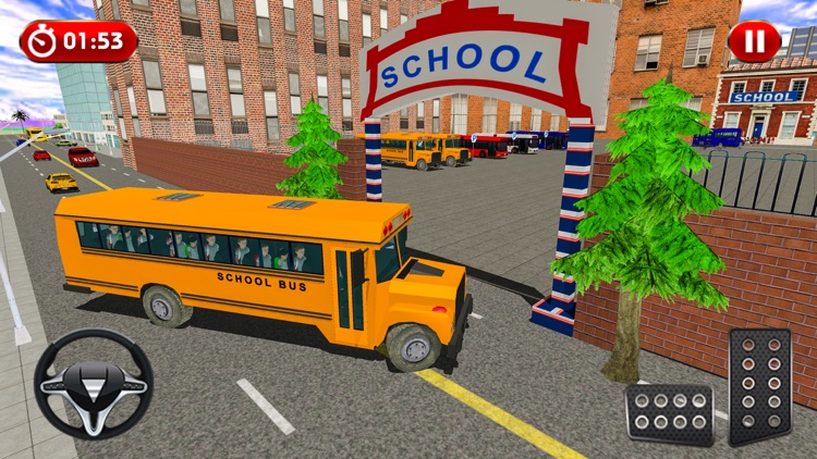 School Bus Driving Sim 2017 screenshot-4