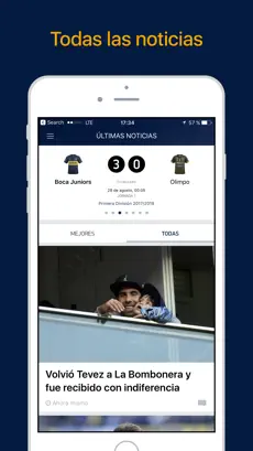Screenshot 1 Boca Live — Fútbol en directo iphone