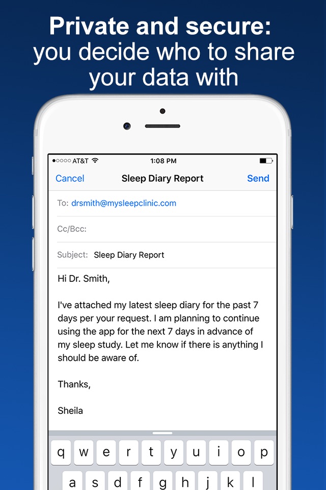 Sleep Diary with data export screenshot 4