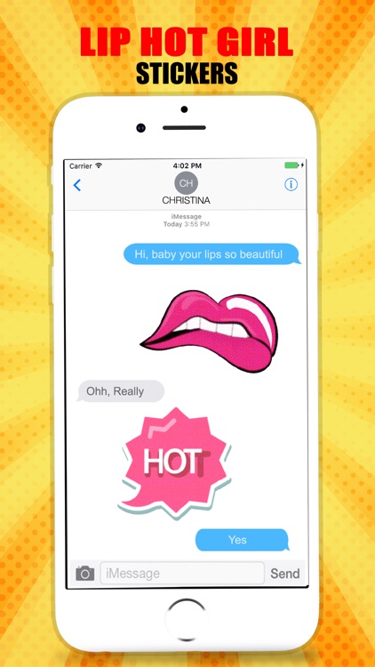 Hot Girl Lips Sticker screenshot-3