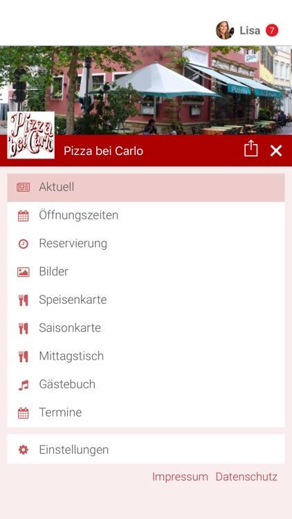 Pizza bei Carlo