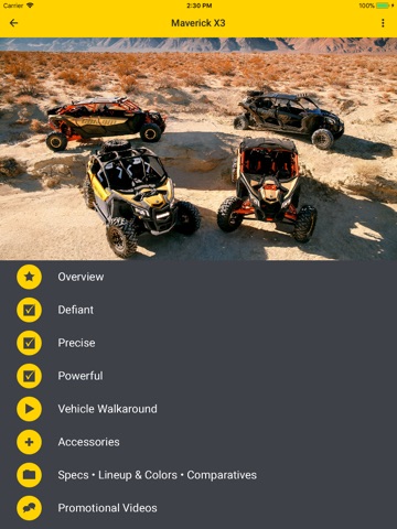 BRP Vehicle Information App screenshot 2