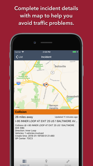 Maryland Roads Traffic(圖4)-速報App