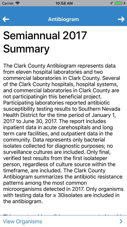 Clark County NV Antibiogram