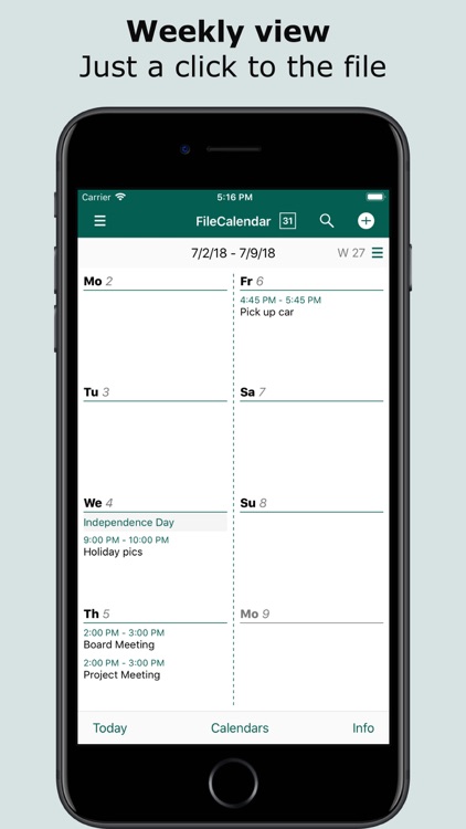 FileCalendar Lite screenshot-0