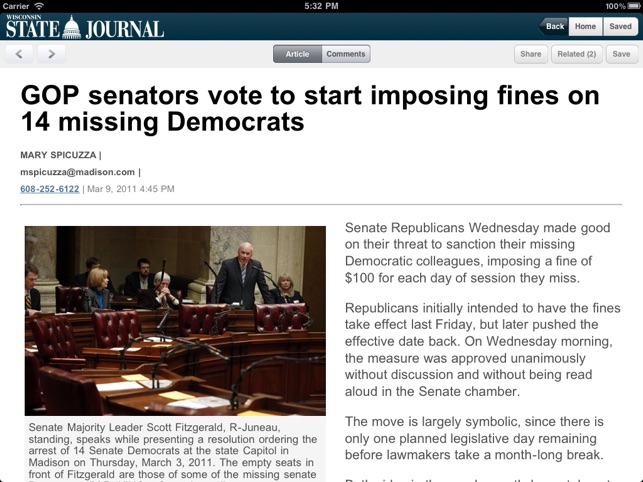 Wisconsin State Journal iPad(圖2)-速報App