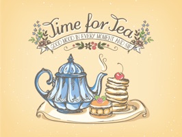 Appetizing Cake & Tea Stickers