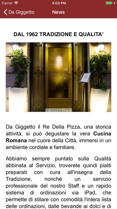 da Giggetto il Re della Pizza screenshot 2