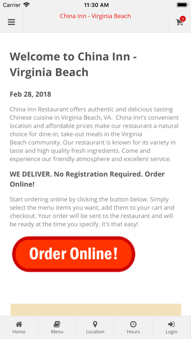 How to cancel & delete China Inn Virginia Beach from iphone & ipad 1