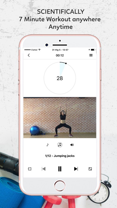 Video Fitness Trainer - 7 Minute workout challenge screenshot 2