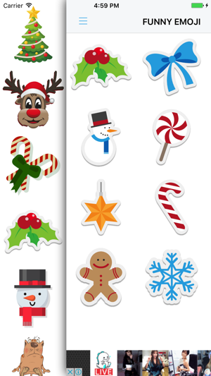 Xmas Emoji - Santa Sticker(圖2)-速報App