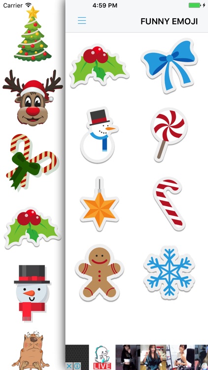 Xmas Emoji - Santa Sticker