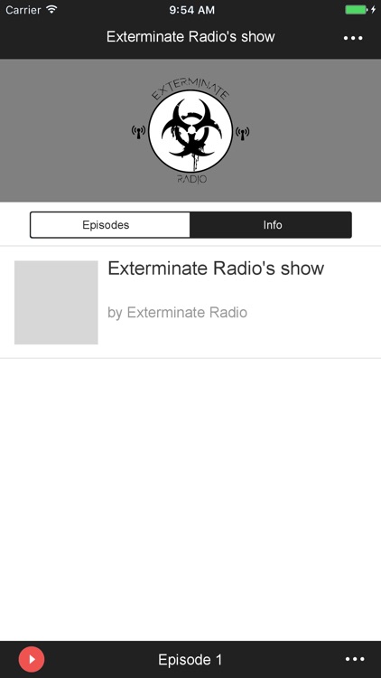 Exterminate Radio's show