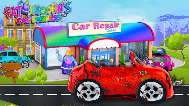 Mr. Fat Unicorn Car Mechanic