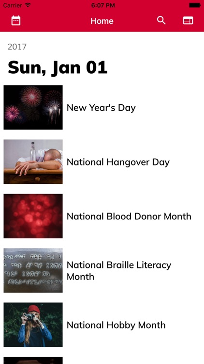 National Calendar App