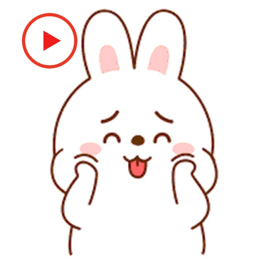 Animated Bunny Sticker