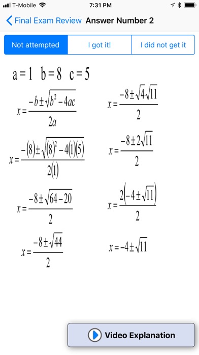 Intermediate Algebra Final screenshot 2