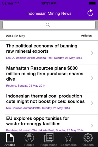 Mitrais Mining News for iPhone screenshot 2