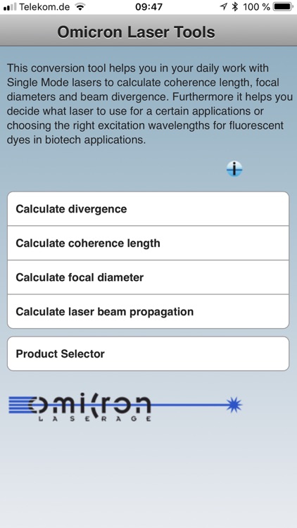 Omicron Laser Tools for iPhone screenshot-3