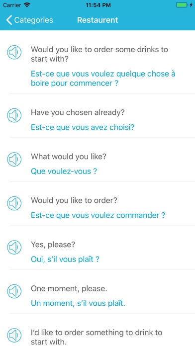 Learn French Phrases and Words screenshot 3