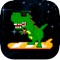 Chad the Defender is the last known living T-rex who surfs the cosmos to protect planets, including Earth, from utter destruction