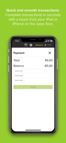 Immagine dello schermo 2 Point of Sale (POS) iphone