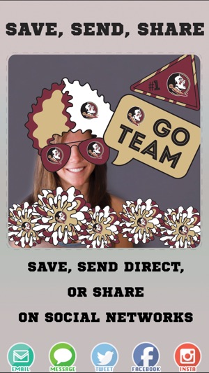 Florida State Seminoles PLUS Selfie Stickers(圖4)-速報App