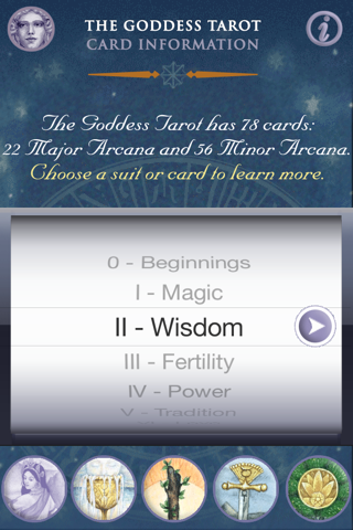 Goddess Tarot - Lite version screenshot 4