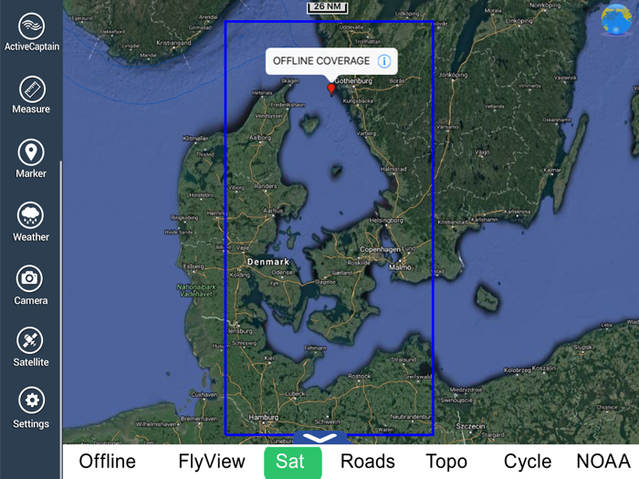 Marine Kattegat HD GPS chart fishing map navigator