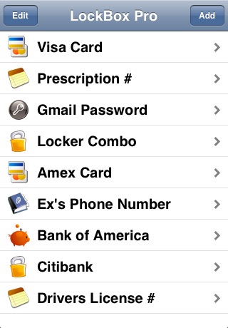 LockBox Pro screenshot 2