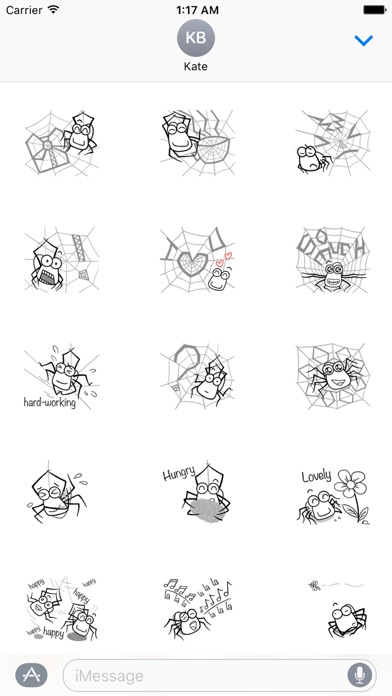 Adorable Spider Emoji Sticker screenshot 2