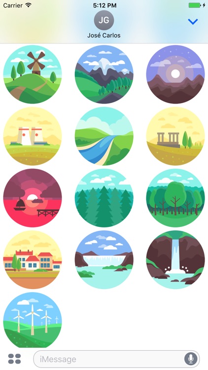 Landscapes Sticker Pack for iMessage