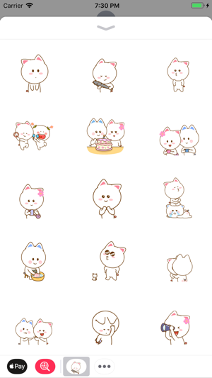 Cute Kitty Pinky Stickers(圖2)-速報App