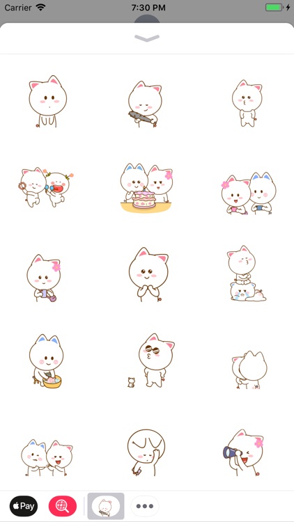 Cute Kitty Pinky Stickers