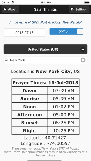 Contact Prayers (Salat) Times(圖2)-速報App