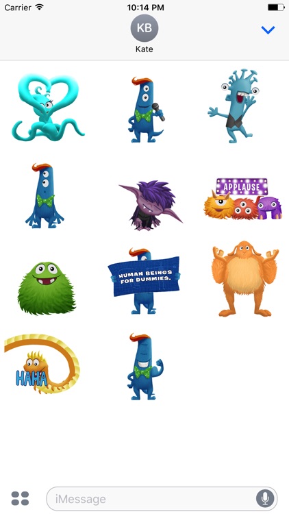 Stage Fright Monster Stickers