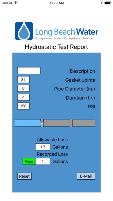 Hydrostatic Test screenshot 2