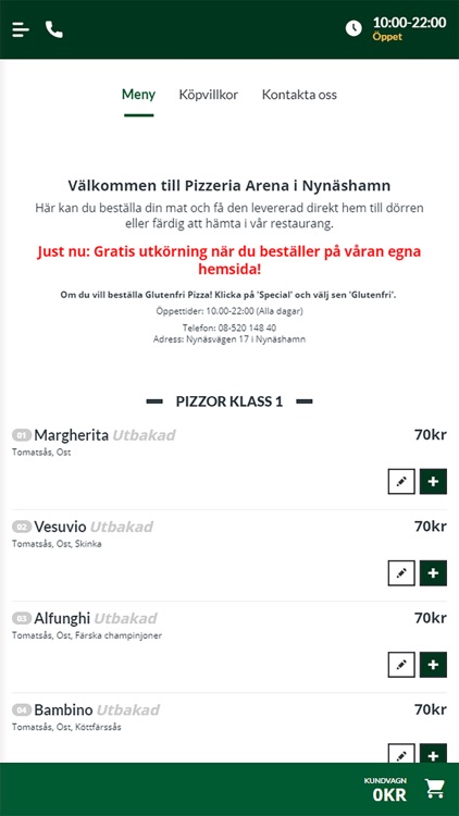 Pizzeria Arena i Nynäshamn