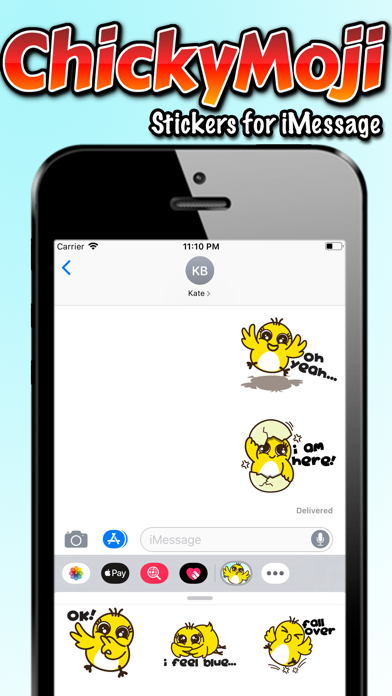 How to cancel & delete ChickyMoji Stickers from iphone & ipad 2