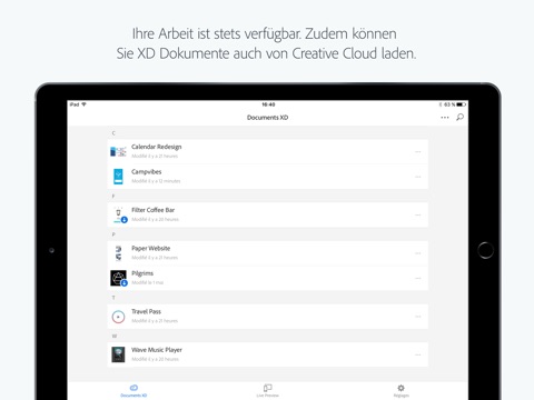 Adobe XD screenshot 2