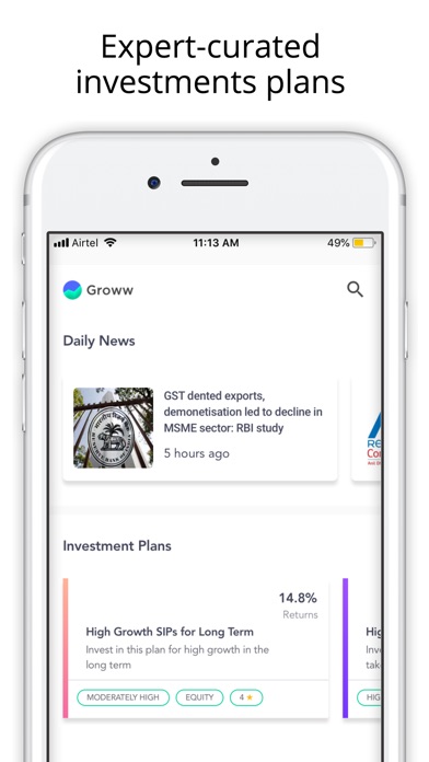 Groww Stocks, Mutual Fund, UPIのおすすめ画像2