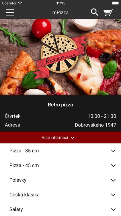 Retro pizza