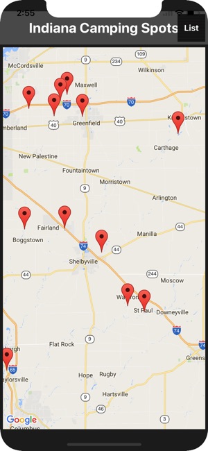 Indiana Camping Spots