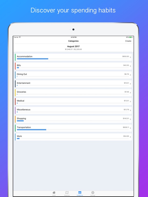 nomad budget travel budget trip expense tracker app price drops