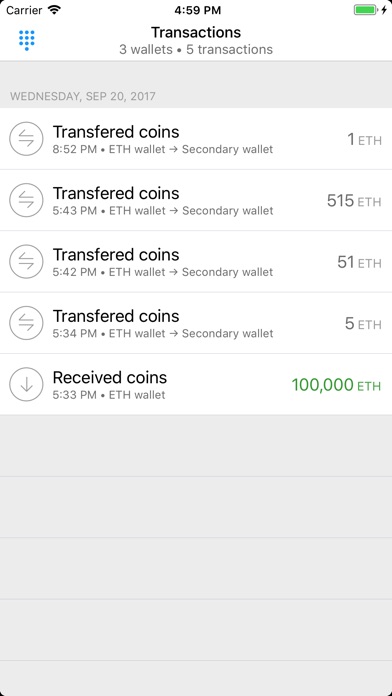 Cream - Blockchain wallet screenshot 3