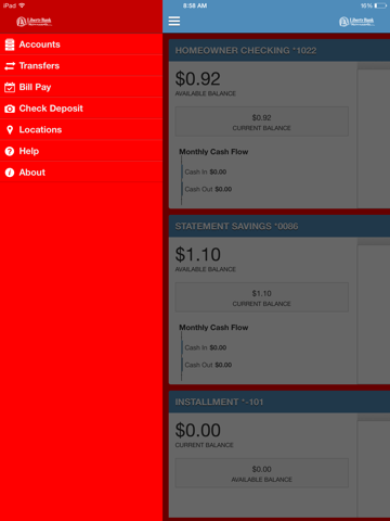 Liberty Bank MN for iPad screenshot 2