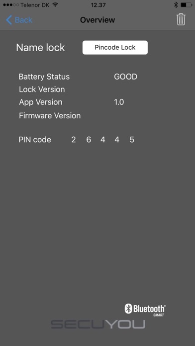Secuyou PIN code screenshot 3