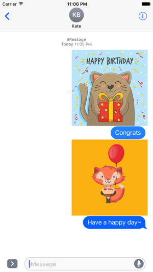 Birthday Card - Best Wishes with Cute Animals(圖3)-速報App