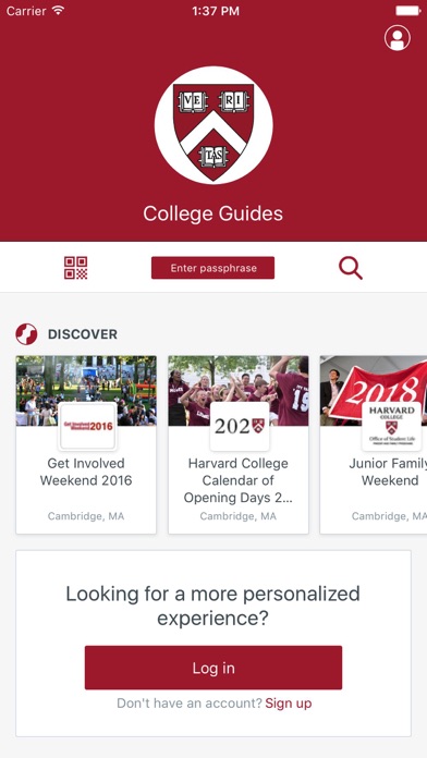 Harvard College Guides screenshot 2