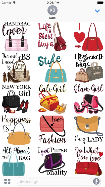 Handbag Design Stickers